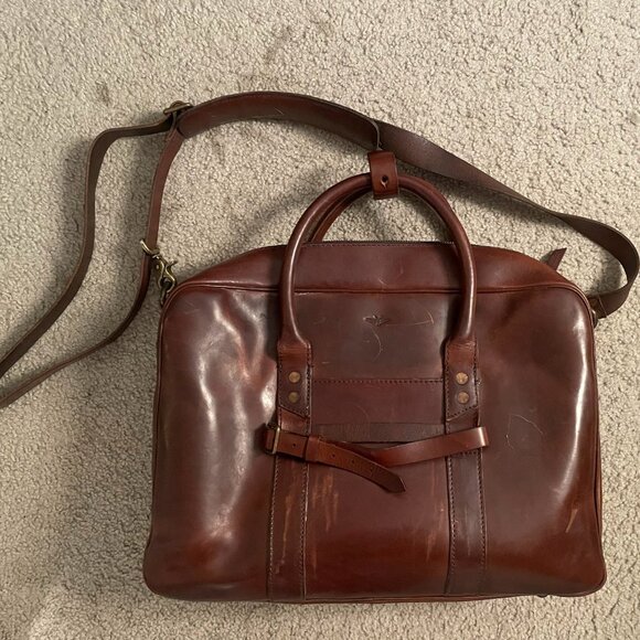 Satchel &amp; Page Counselor Leather Briefcase Bag